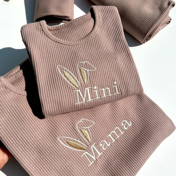 Easter Gift Family Matching Personalised PJs | Mama and Mini | Kids 2 Piece Set | Siblings Match | Clothing | Baby and Kids Outfits |