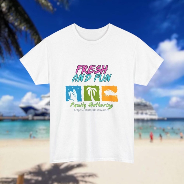 Family Cruise Unisex Heavy Cotton Tee - Vacation Shirt, Matching Family Outfits, Nautical Theme Apparel, Summer Holiday Clothing, Travel