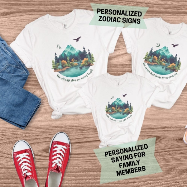 Matching Family Shirt, Custom Family Hiking Shirt, Modern Family Reunion Tee, Family Trip Shirt, Matching Family Birthday Outfit, Couple Tee