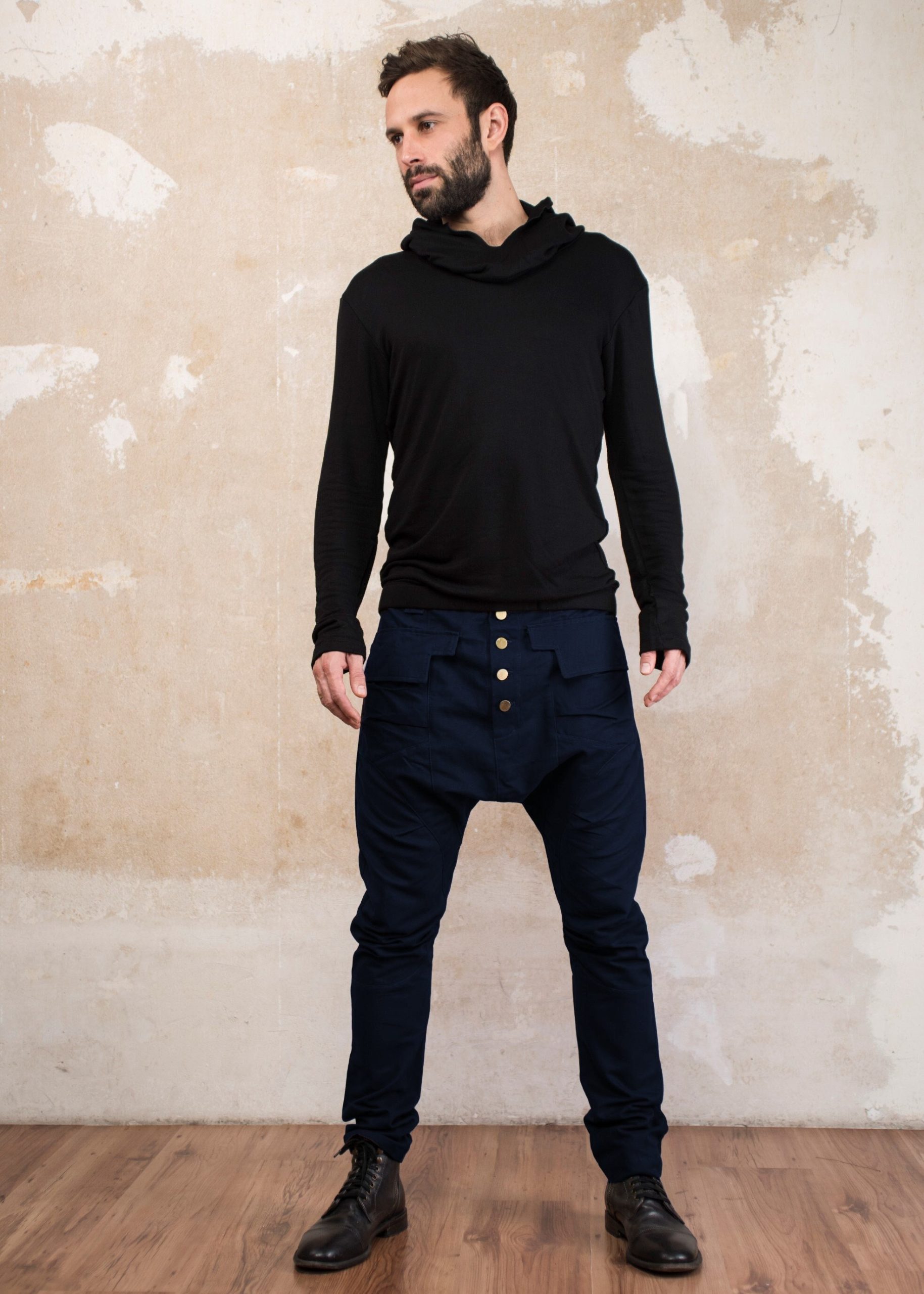 Men's Drop Crotch Harem Pants: Avant Garde Streetwear